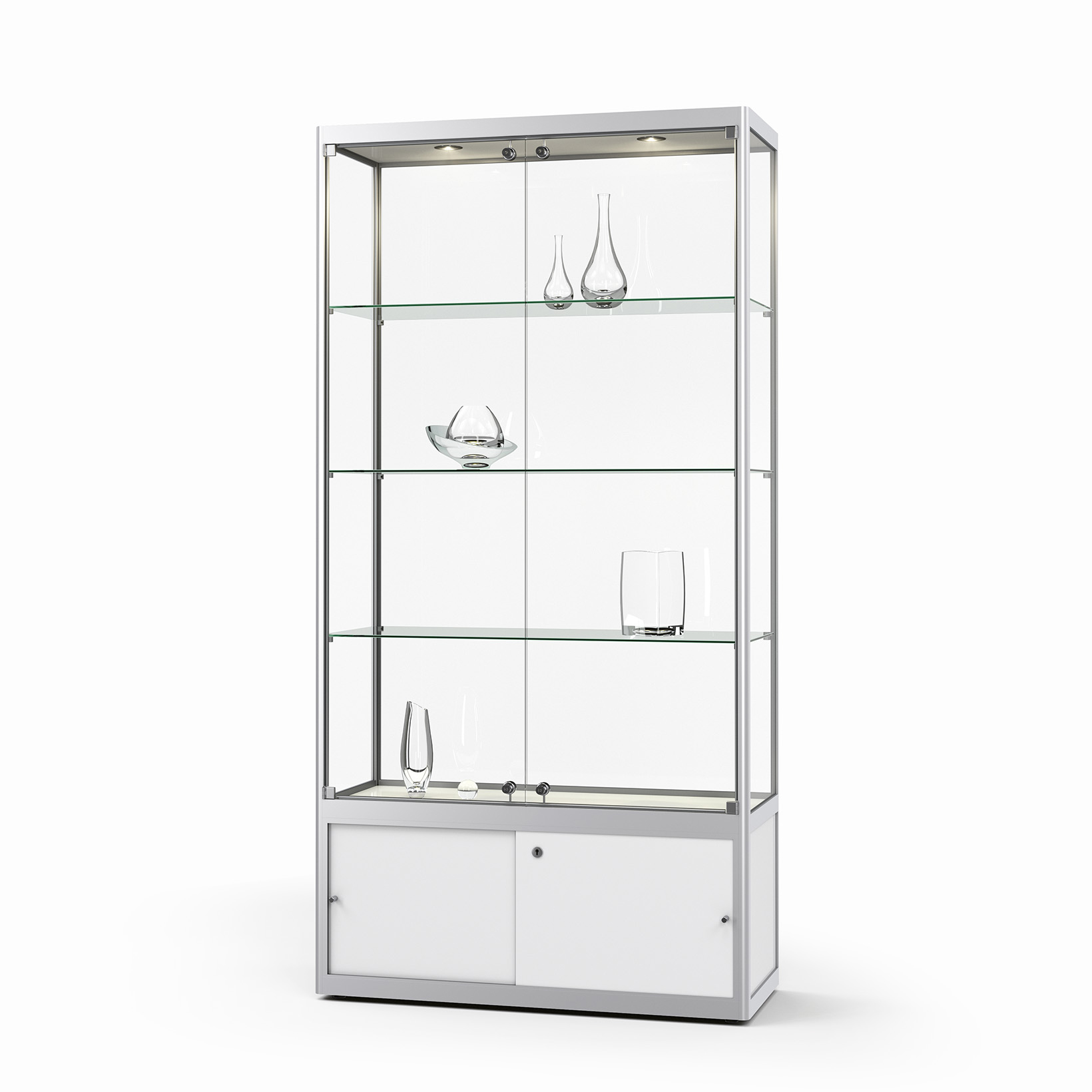 Glasvitrine mit Unterschrank - Versus
