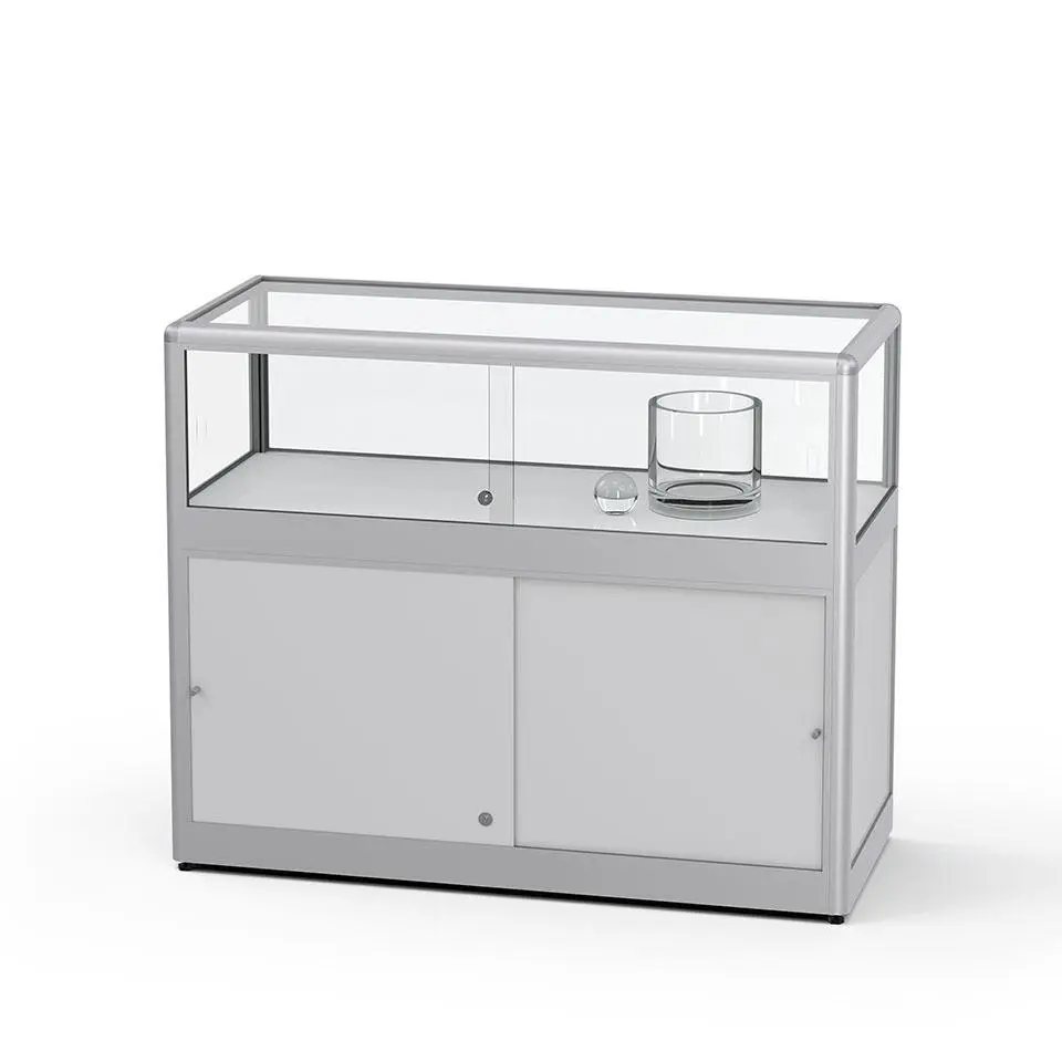 tischvitrine mit unterschrank